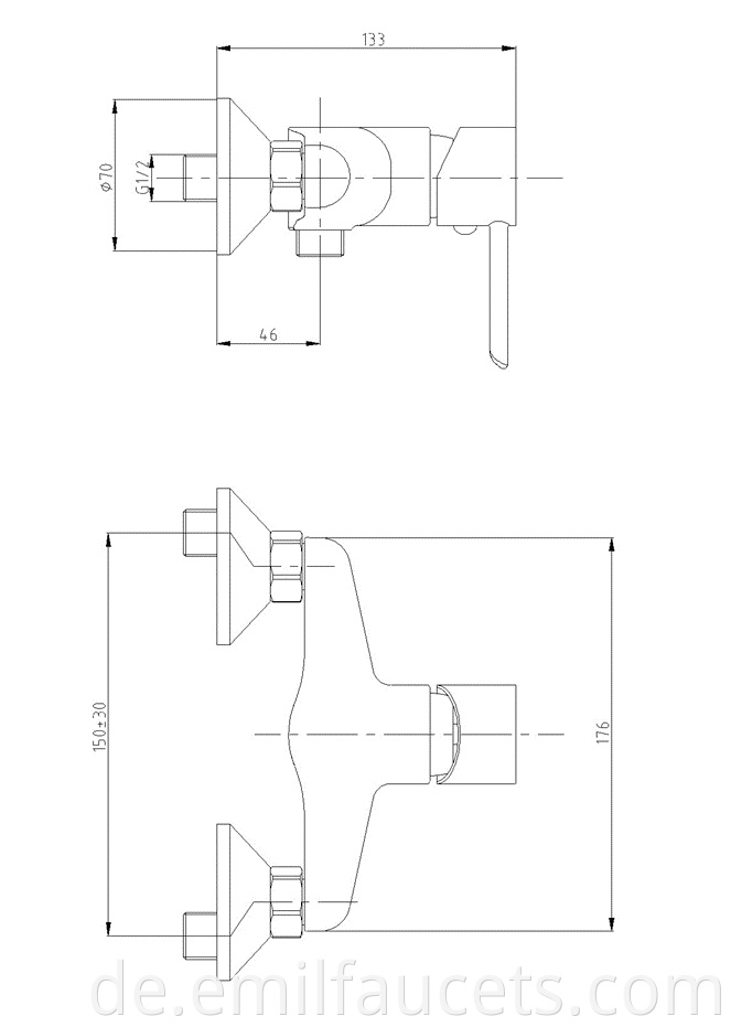 Shower bathtub tap